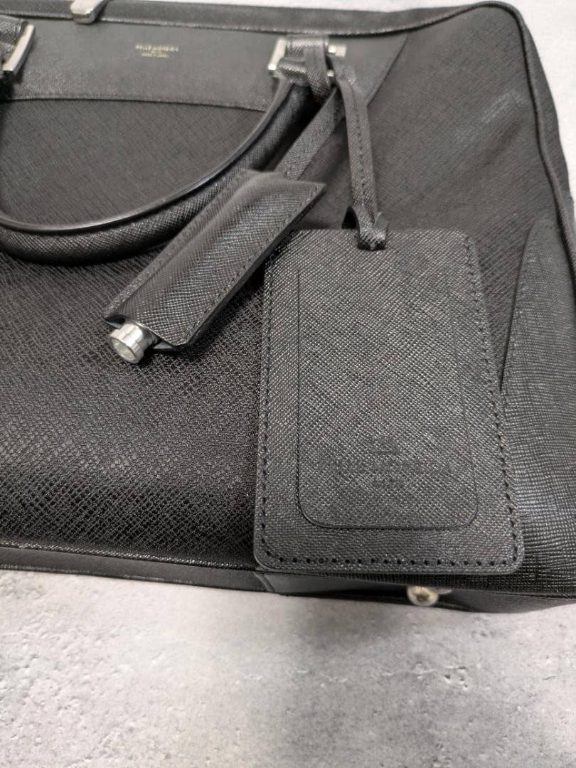 PELLE MORBIDA ブリーフケース Capitano 黒 CA104