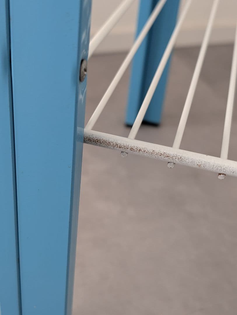 80's-90's レトロ スチールフレーム ガラステーブル ファンシー モダン