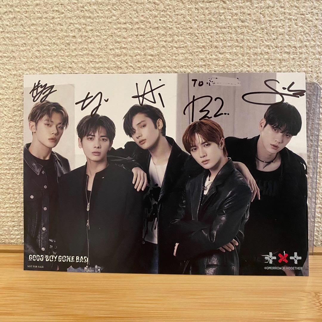 【値下げ】TXT フォトカード メンバー全員 直筆サイン