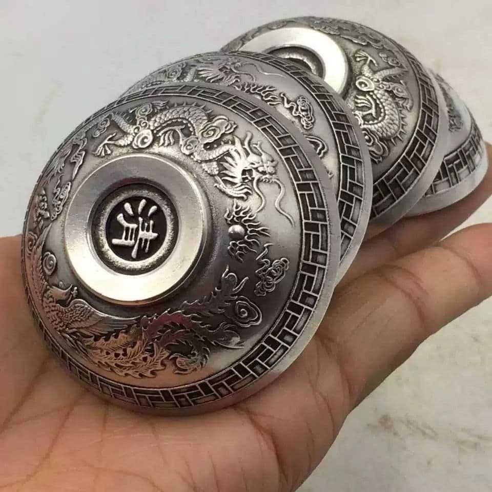 銅器 銅碗 茶碗 龍鳳皿 茶道具 装飾品 工芸品 置物