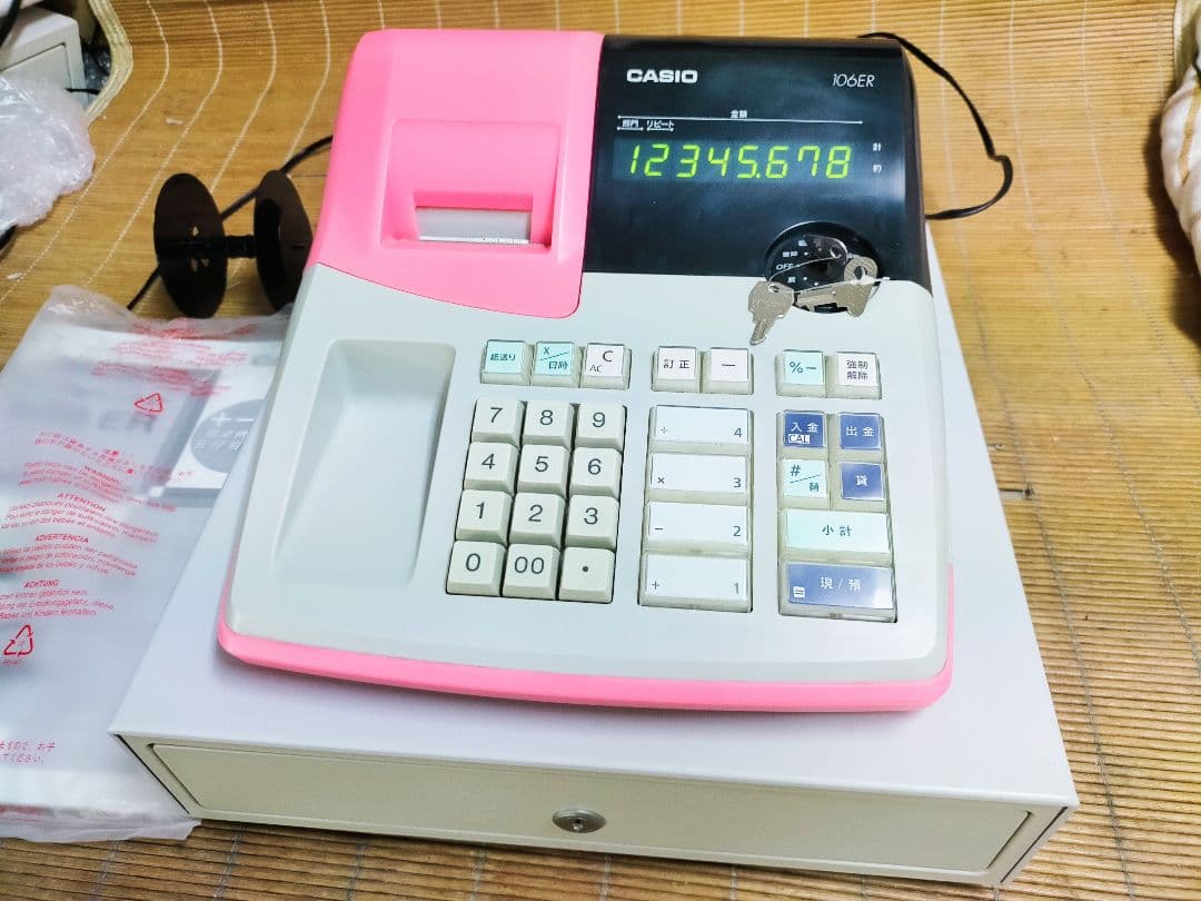 カシオレジスター　106ER　簡単便利特殊　送料込　291194