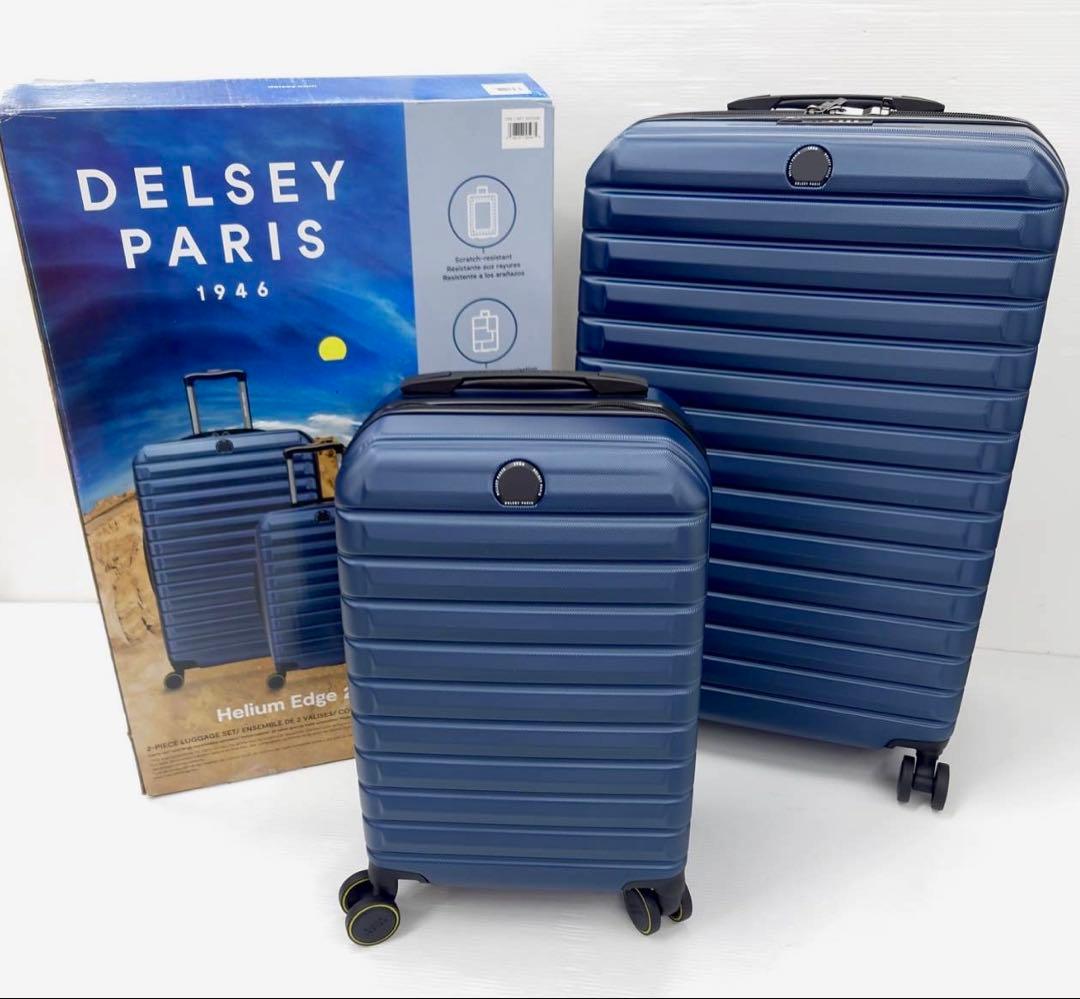 Delsey Helium Edge スーツケース 2個 ネイビー デルセー