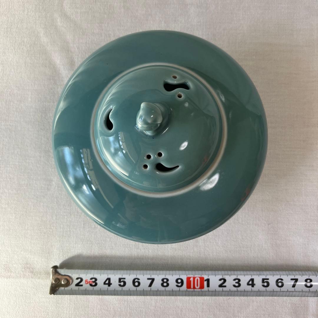 深川製磁　深川製　有田焼　香炉　犬摘み　三足　茶道具　箱付き　ヴィンテージ　レア