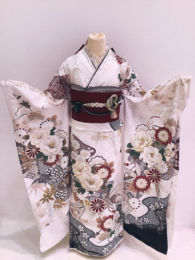 振袖フルセット　白古典