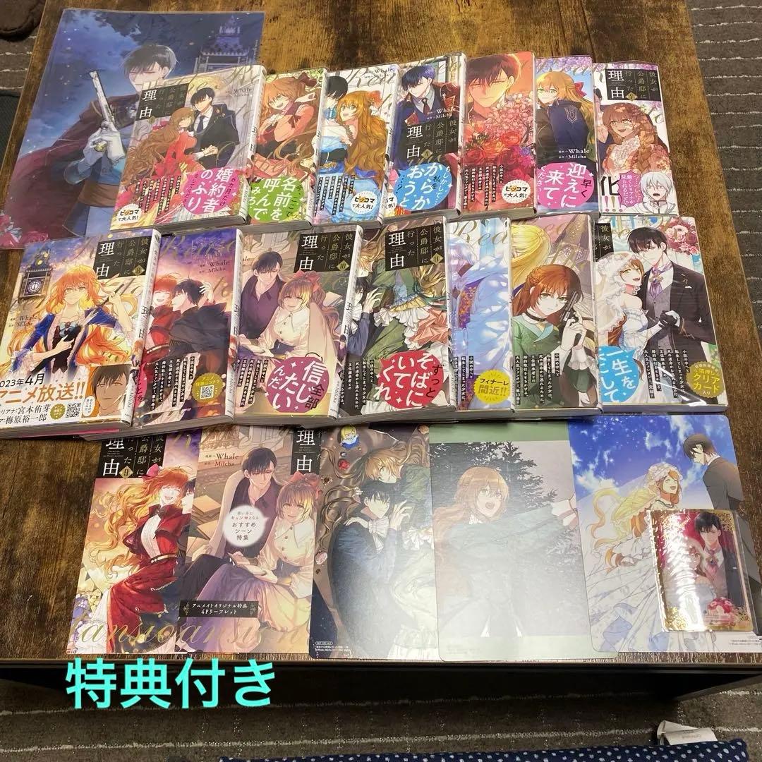 彼女が公爵邸に行った理由 全14巻　クリアファイル他特典付