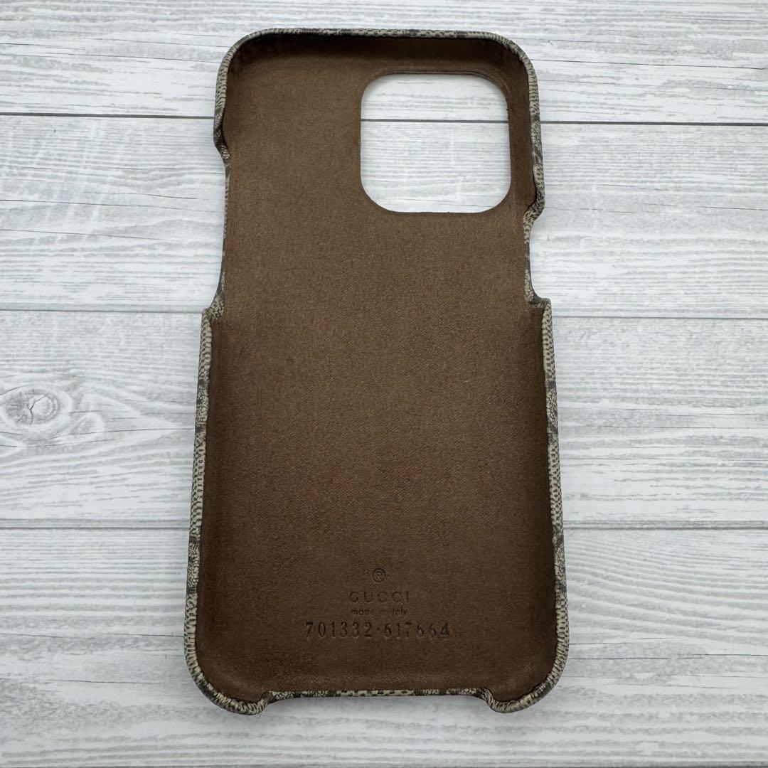 【未使用品】GUCCI　iPhone13pro　 スマホケース GGスプリーム