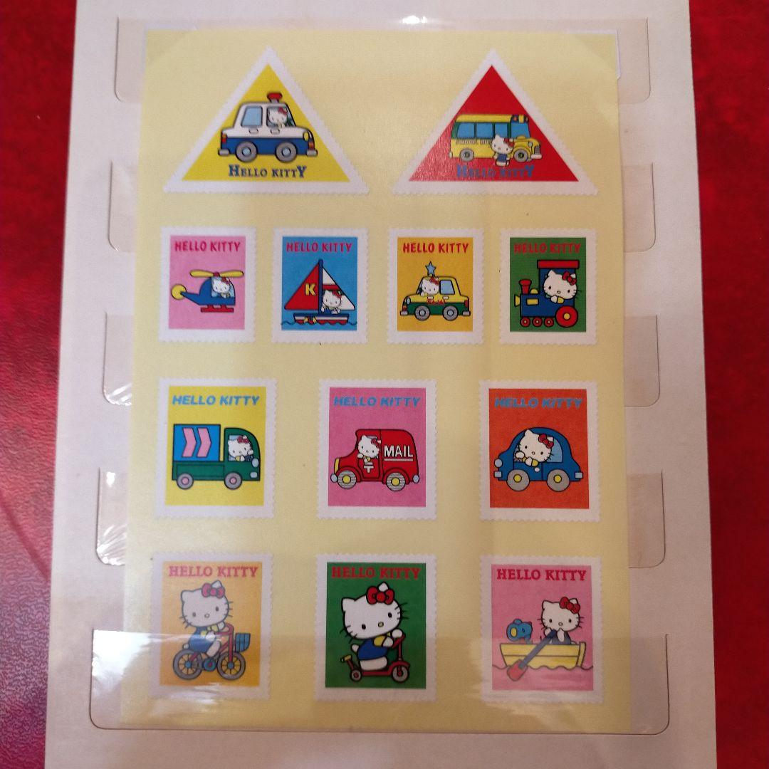 終了参考品！サンリオハローキティスタンプシール12種と切手使用済16種