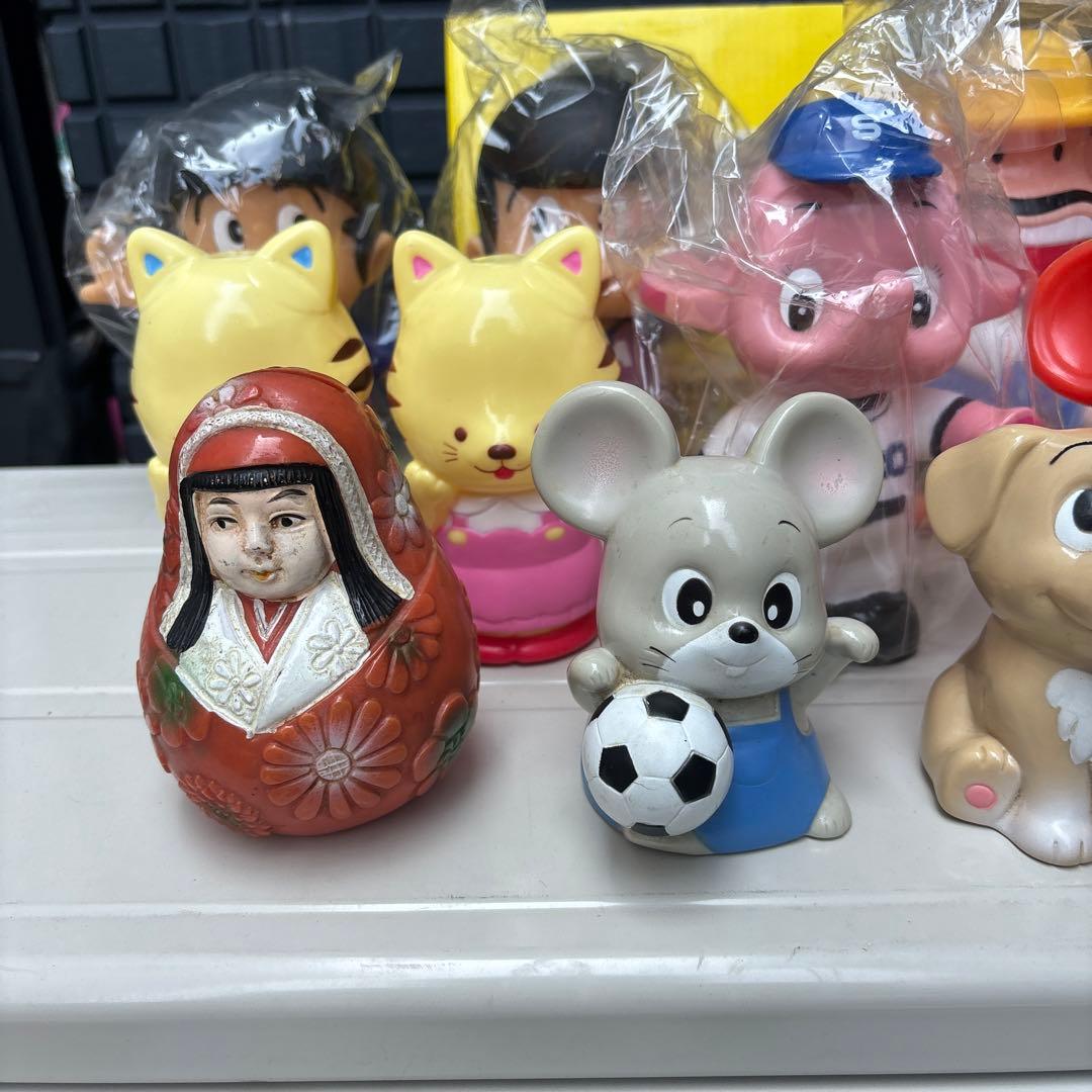 昭和レトロ 希少 レア ソフビ 貯金箱 セット 銀行  JA 12個 セット