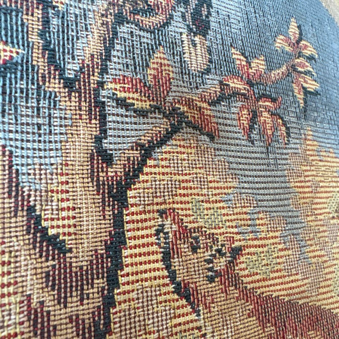 フットレスト タペストリー風クッション 動物モチーフ