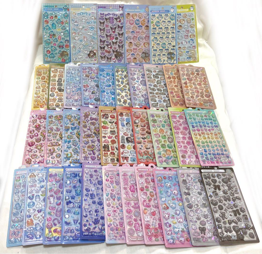 【62枚】ボンボンドロップシール 正規品 まとめ売り クーリア サンリオ