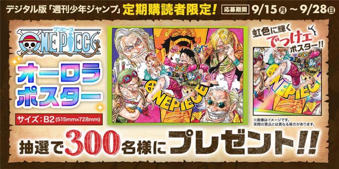 ONE PIECE オーロラポスター B2サイズ