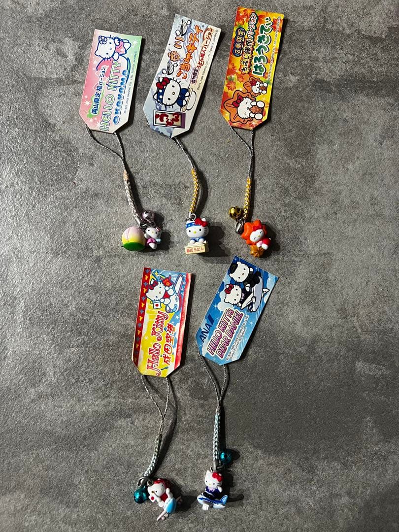 ご当地キティ ストラップ 45点 まとめ売り　平成レトロ／2000年代／海外限定