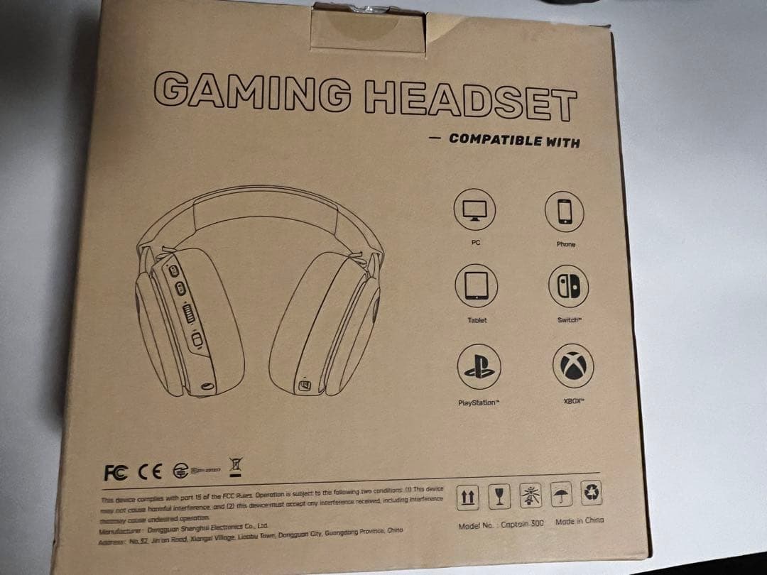 Gtheos ゲーミングヘッドセット-ワイヤレス ヘッドホン　ホワイト