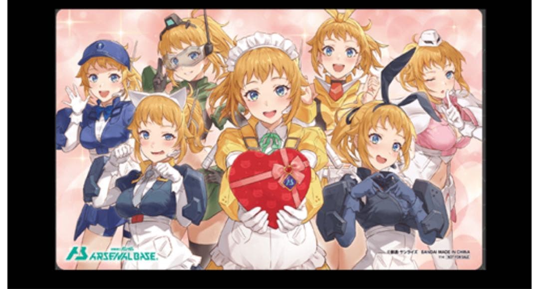 機動戦士ガンダムアーセナルベース　ホシノ・フミナ　ラバーマット　バレンタイン