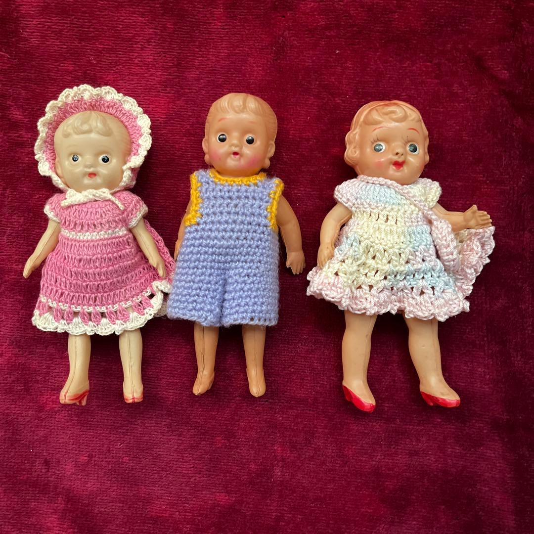 セルロイドドール　3セット ヴィンテージ　アンティーク