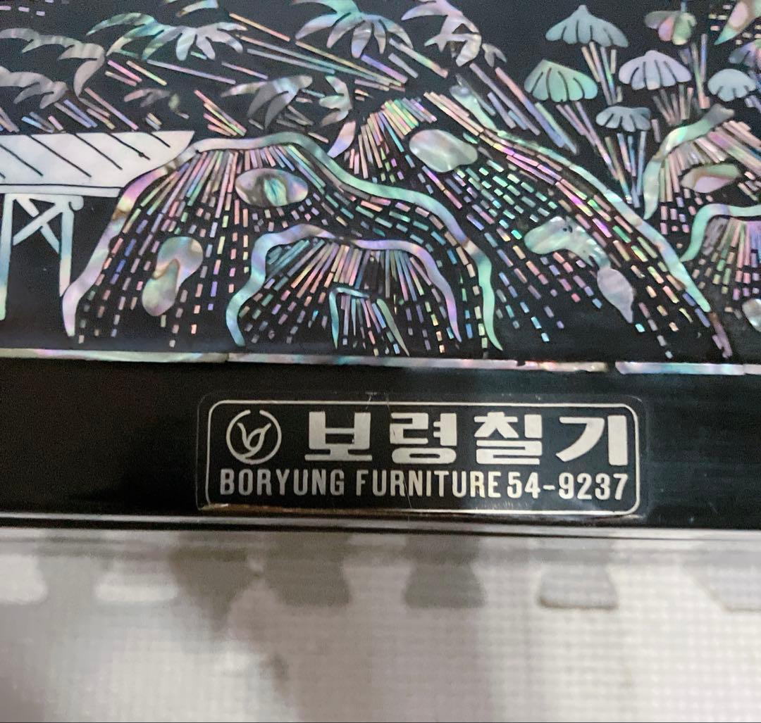 螺鈿細工　碁盤　昭和レトロ　囲碁版　李朝 アンティーク