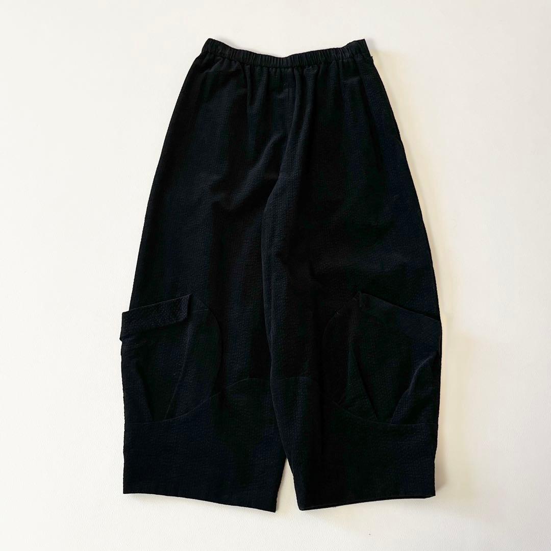 ▼美品✨慈雨【40】サルエルコーデュロイパンツ 変形ポケット ゆったりリラックス