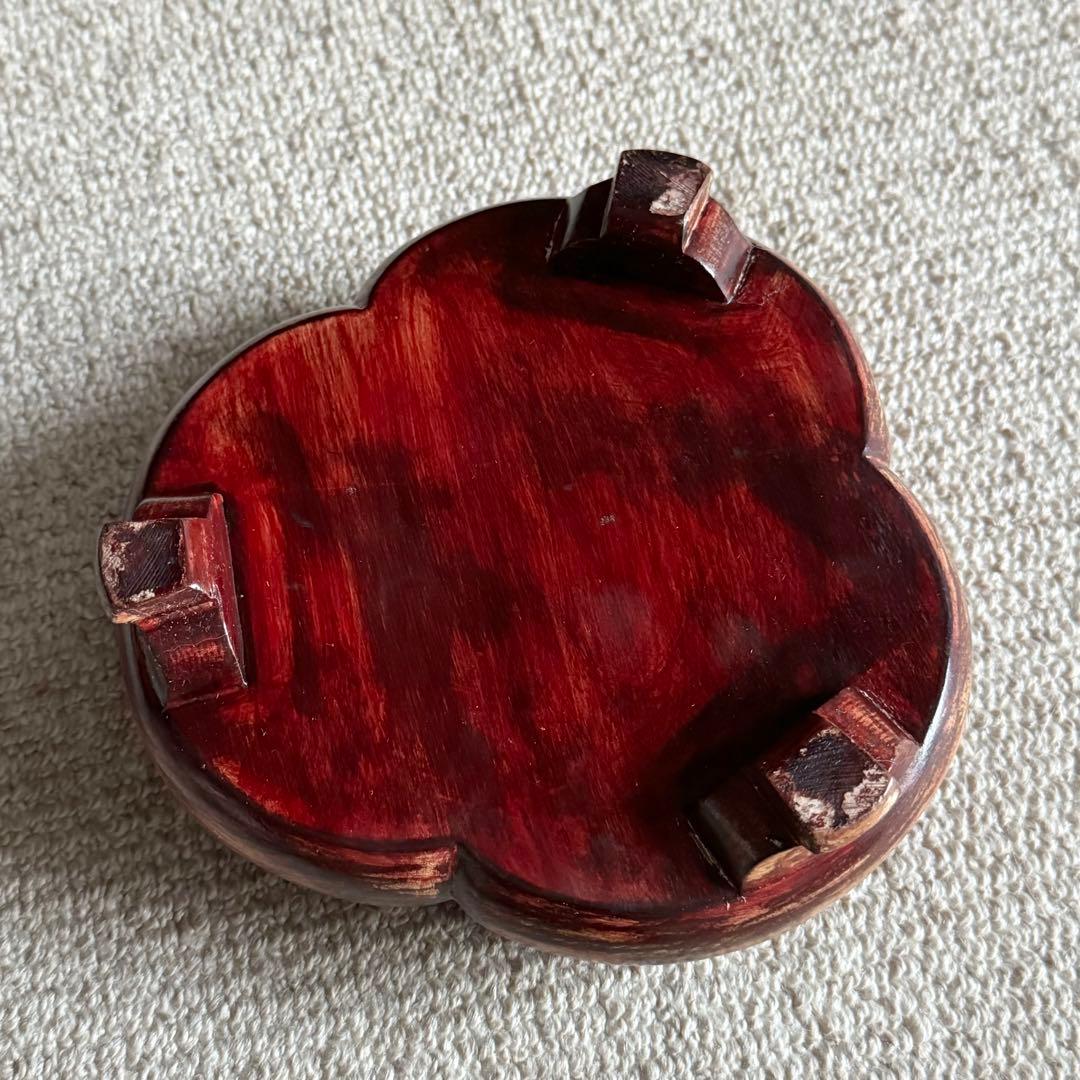 大清雍正年製 瓢箪型花瓶 壺 木製台座付き 粉彩 中国古美術品