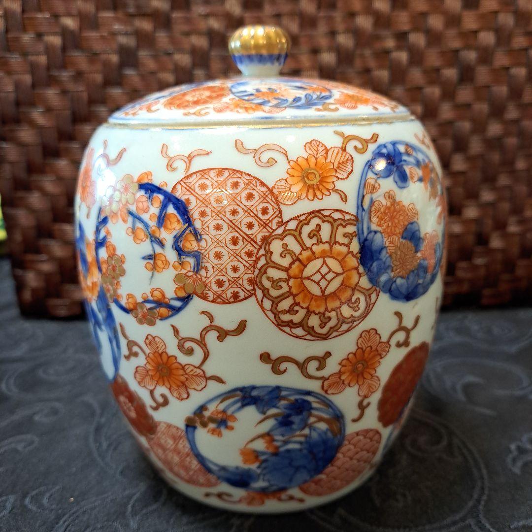 明治香蘭社製　里帰り品金蘭手蓋物