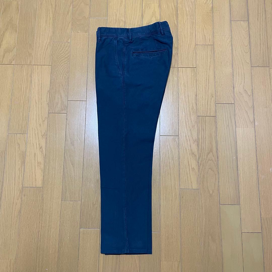 INCOTEX 100型 チノW29 ガーメントダイ ネイビー
