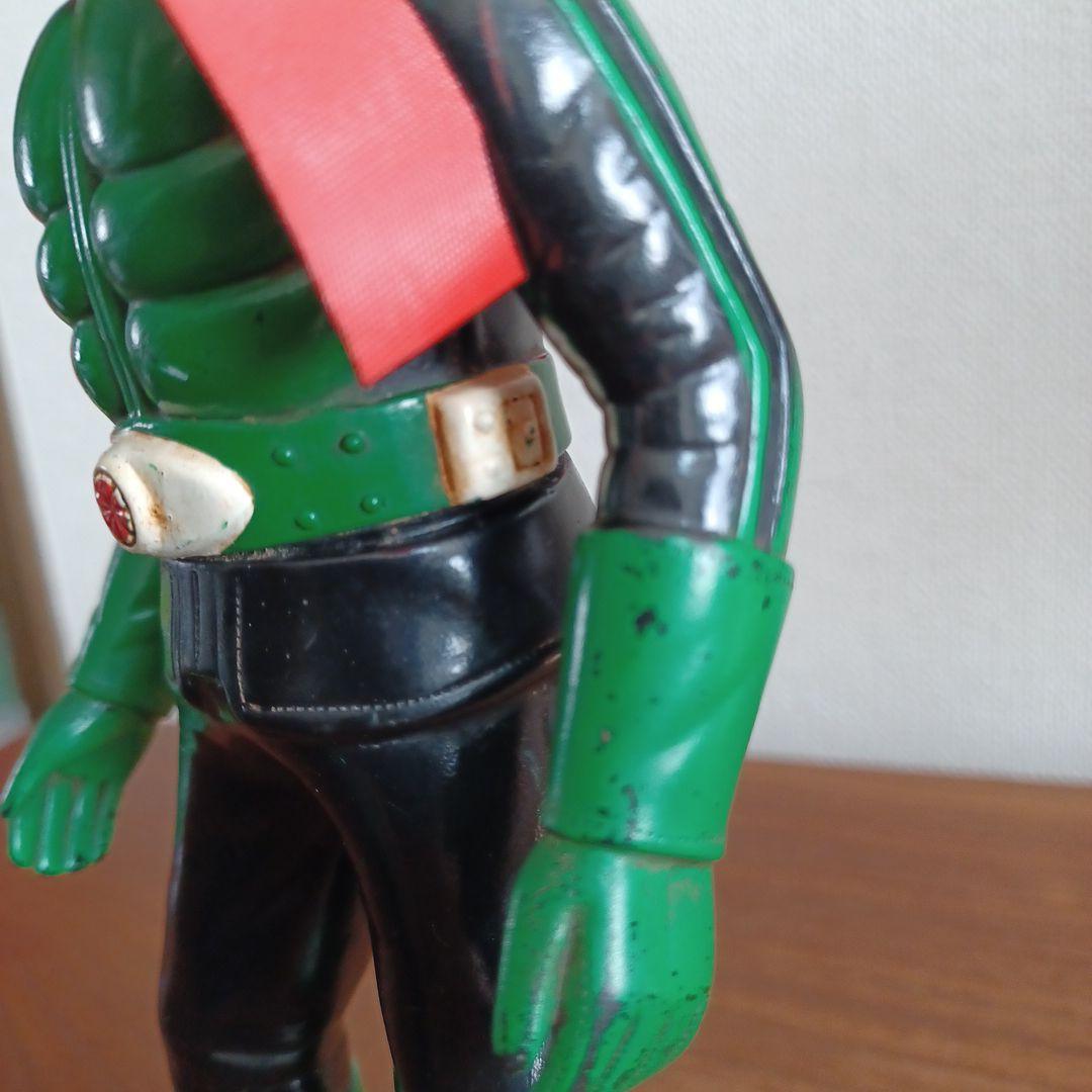 当時もの　旧バンダイ社製　仮面ライダー１号＆２号　希少ソフビフィギュア２体セット