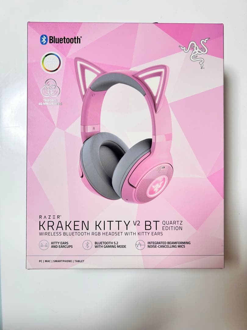 Razer Kraken Kitty V2 BT レイザー　ヘッドホン　猫耳