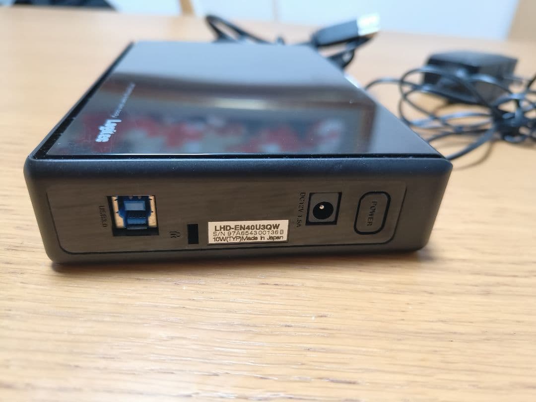 Logitec LHD-ENA410U3W 外付けHDD
