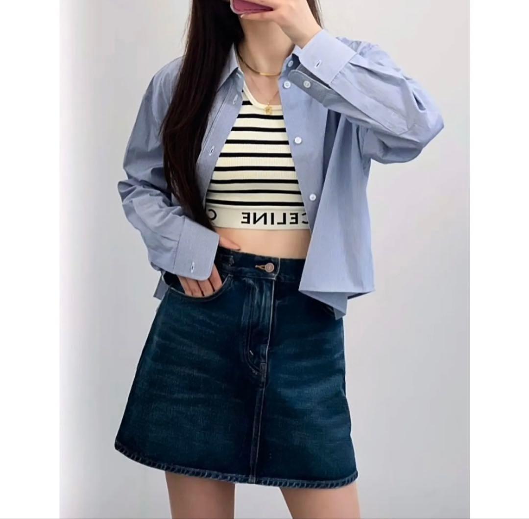 【未使用美品／国内購入正規品】CELINE セリーヌ　タンクトップ　ストライプ