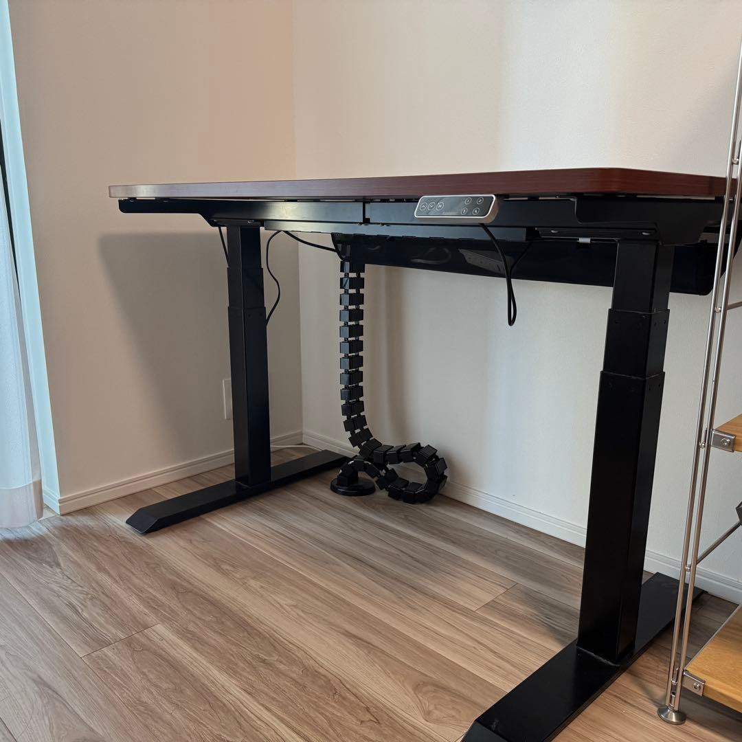 FLEXISPOT E7 電動昇降デスク ダークウッド