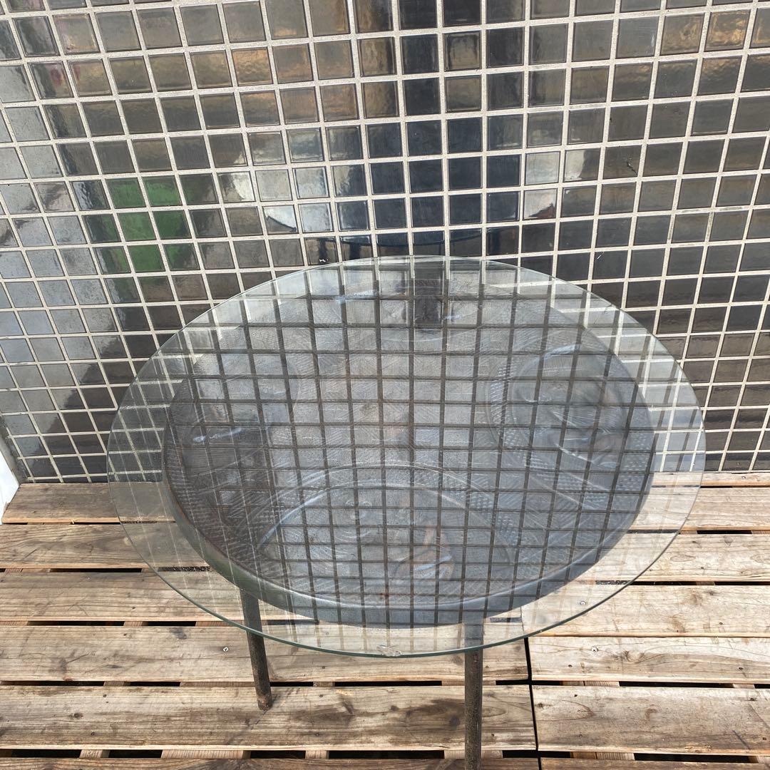 ヴィンテージテーブル 木彫 ガラス天板 インテリア 店舗什器 アフリカ アジア