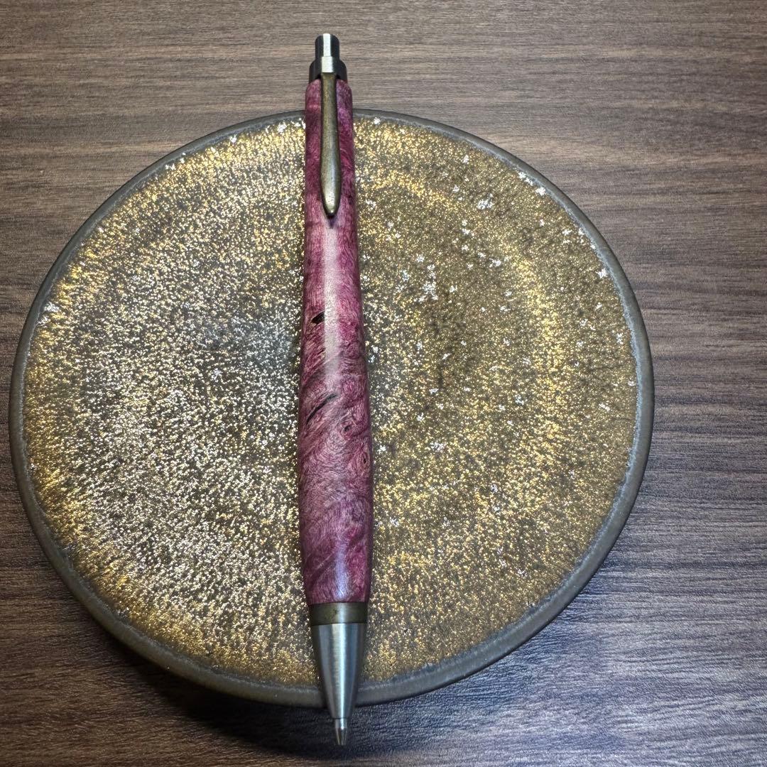 ウッドペンクラフト　スタピライズウッド　紫　シャーペン　未使用　オーダー品