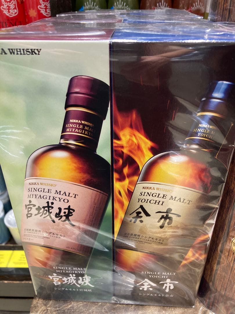 ウイスキー　宮城峡＆余市