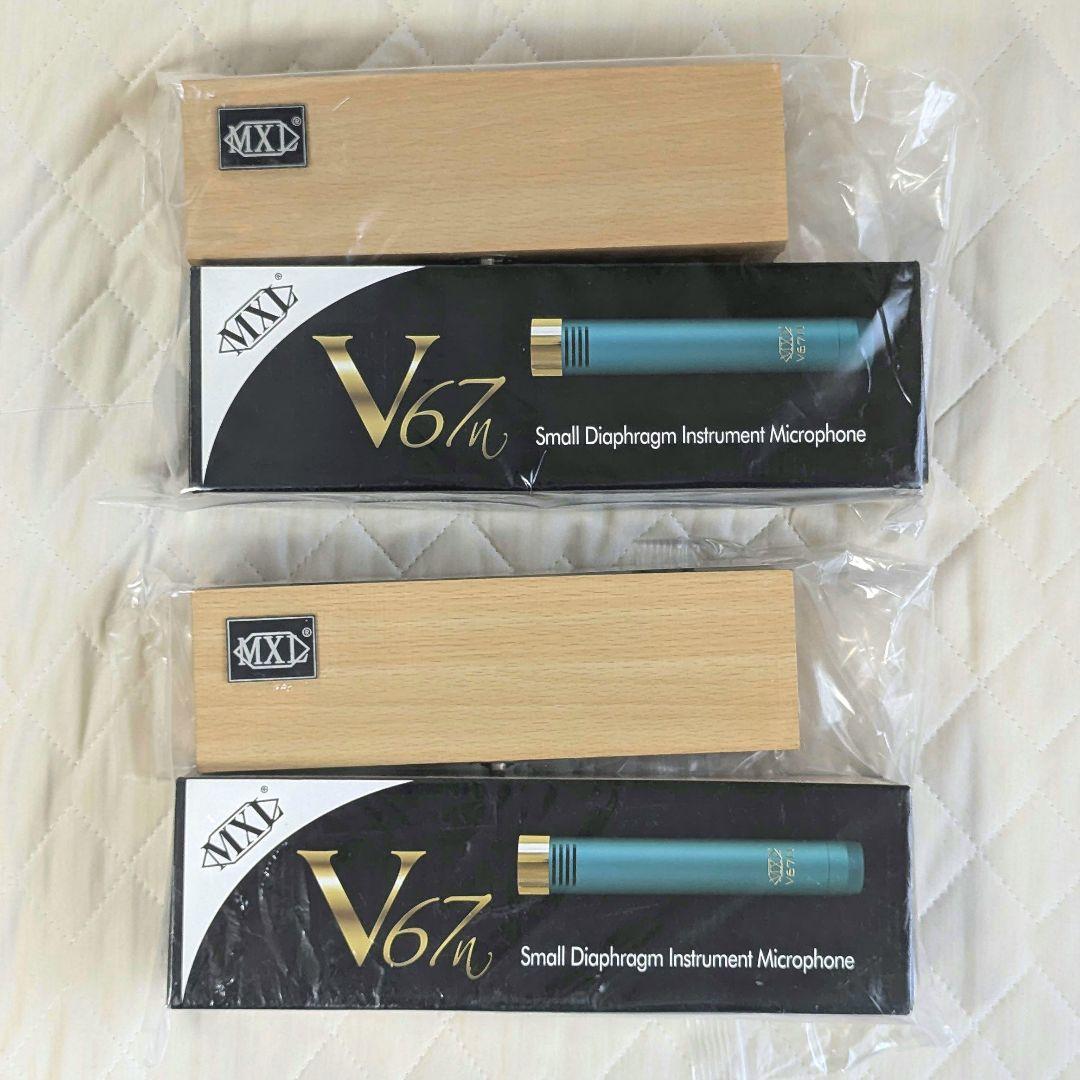 【新品未開封】MXL V67n 2本セット コンデンサーマイク 木箱付き