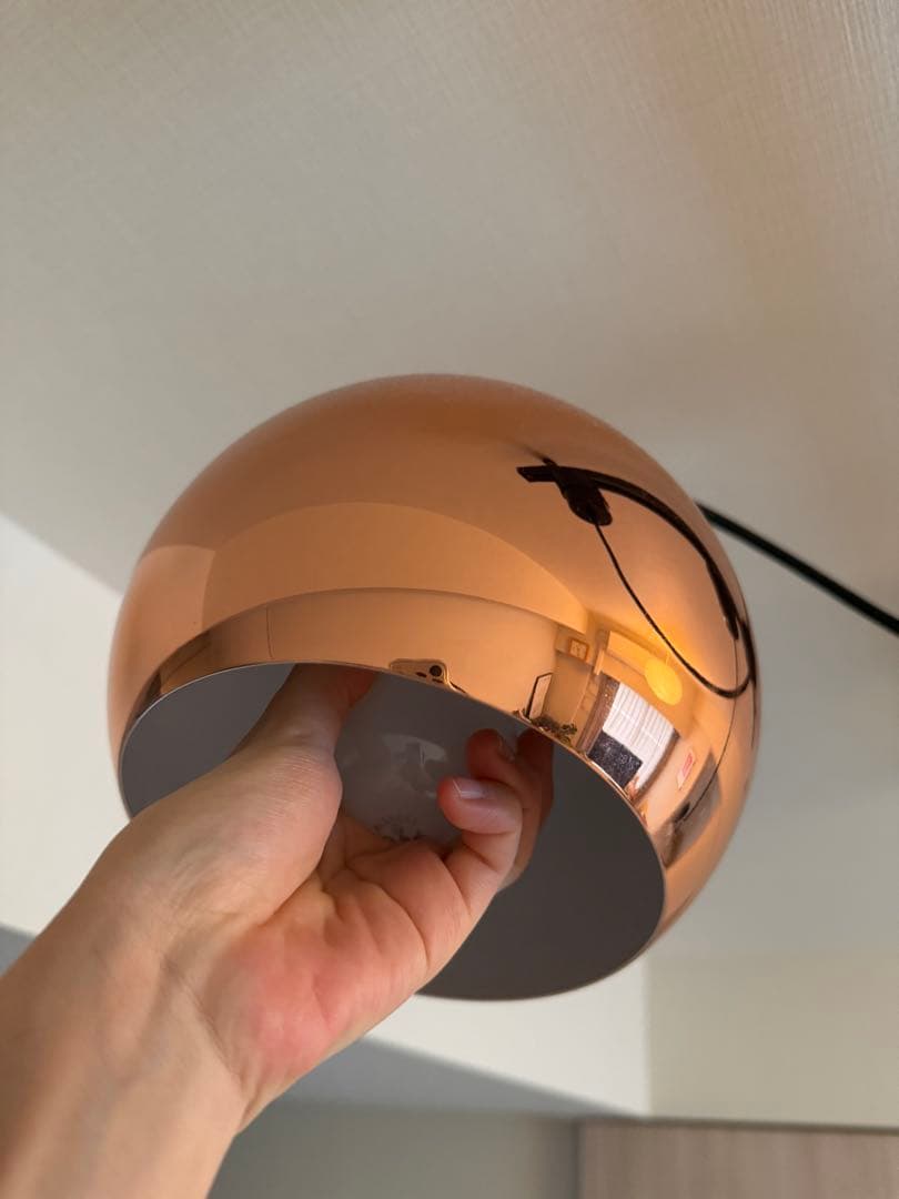 BoConcept Ball ペンダントライトゴールド（2個)&レール　セット