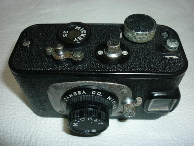 極希少 完動品 昭和25年◆ミッキー35 ベークライト豆カメラ ボルタ判35ｍｍ