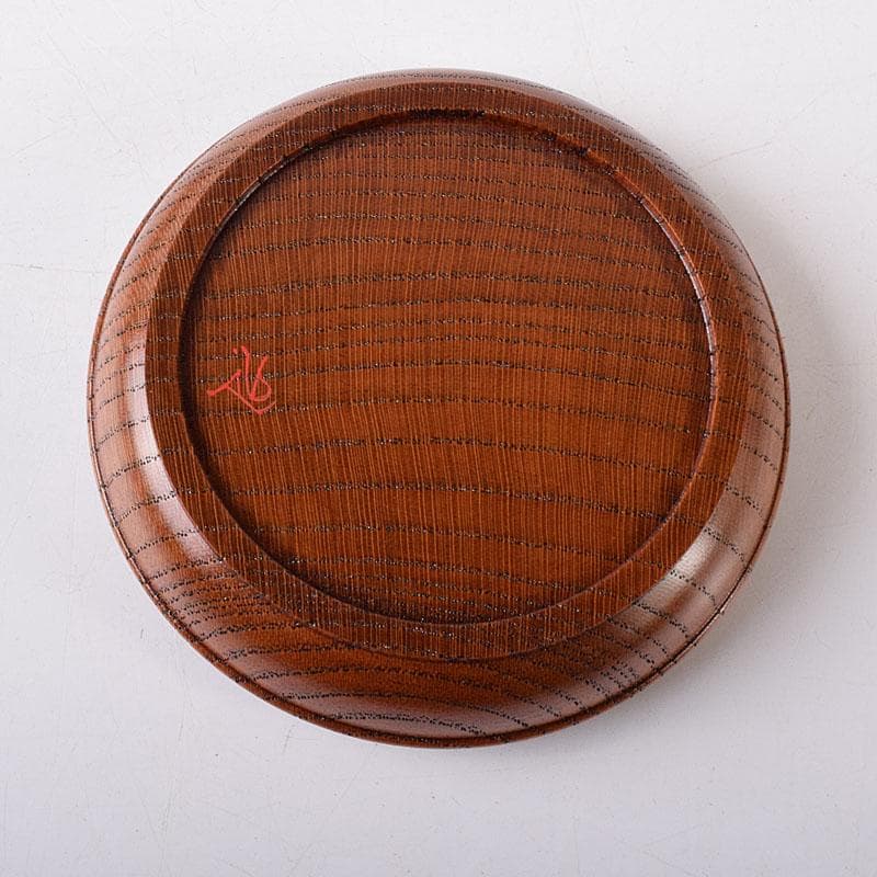 茶道具　川端近左作　太閤桐絵　欅拭漆香合　共布共箱　Ｖ　7703