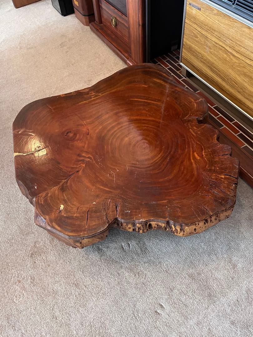 アンティーク　座卓　天然木　自然な木の形　レトロ　和風