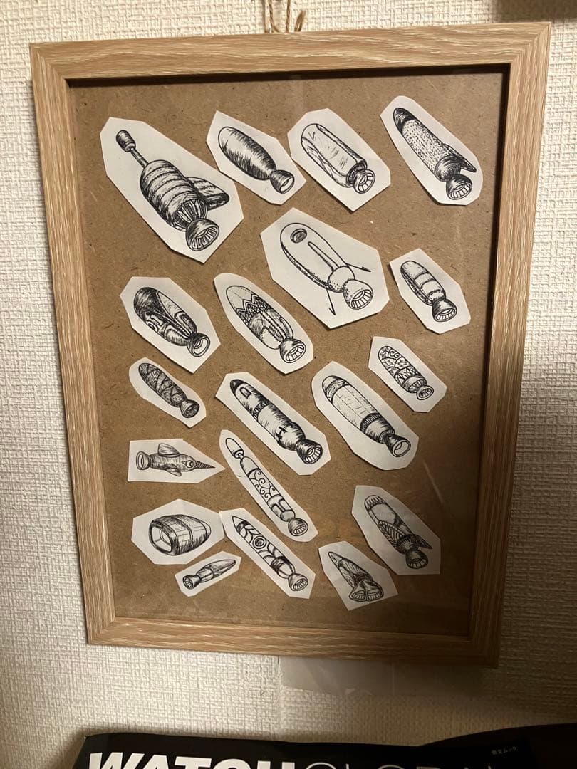 ボールペン原画 ミサイル