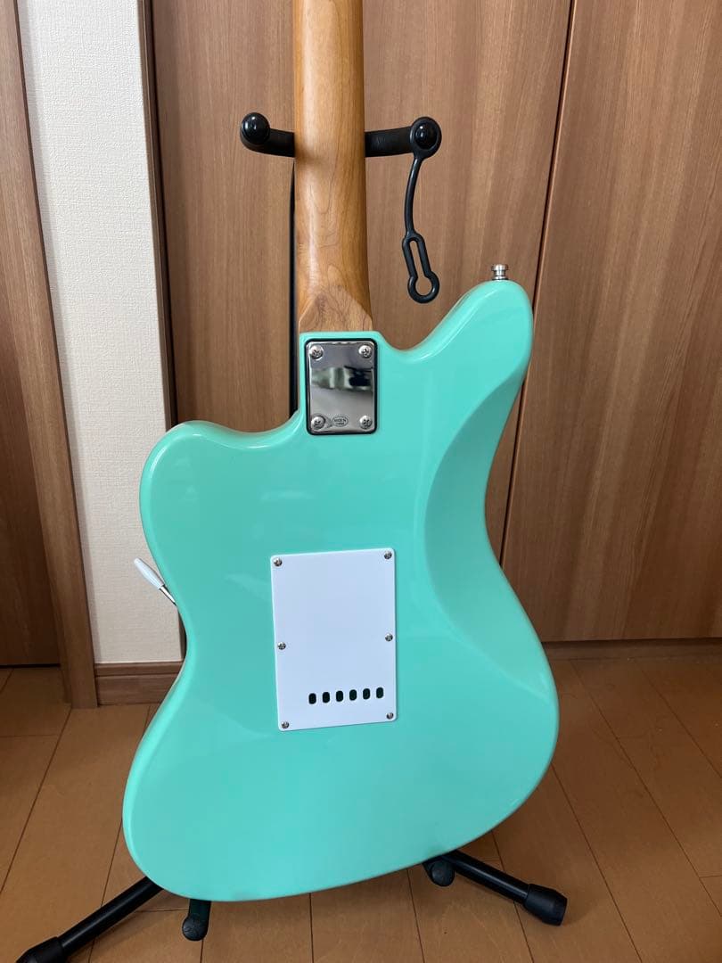 バッカス　エレキギター　Bacchus BJM-1 サーフグリーン　専用ケース付