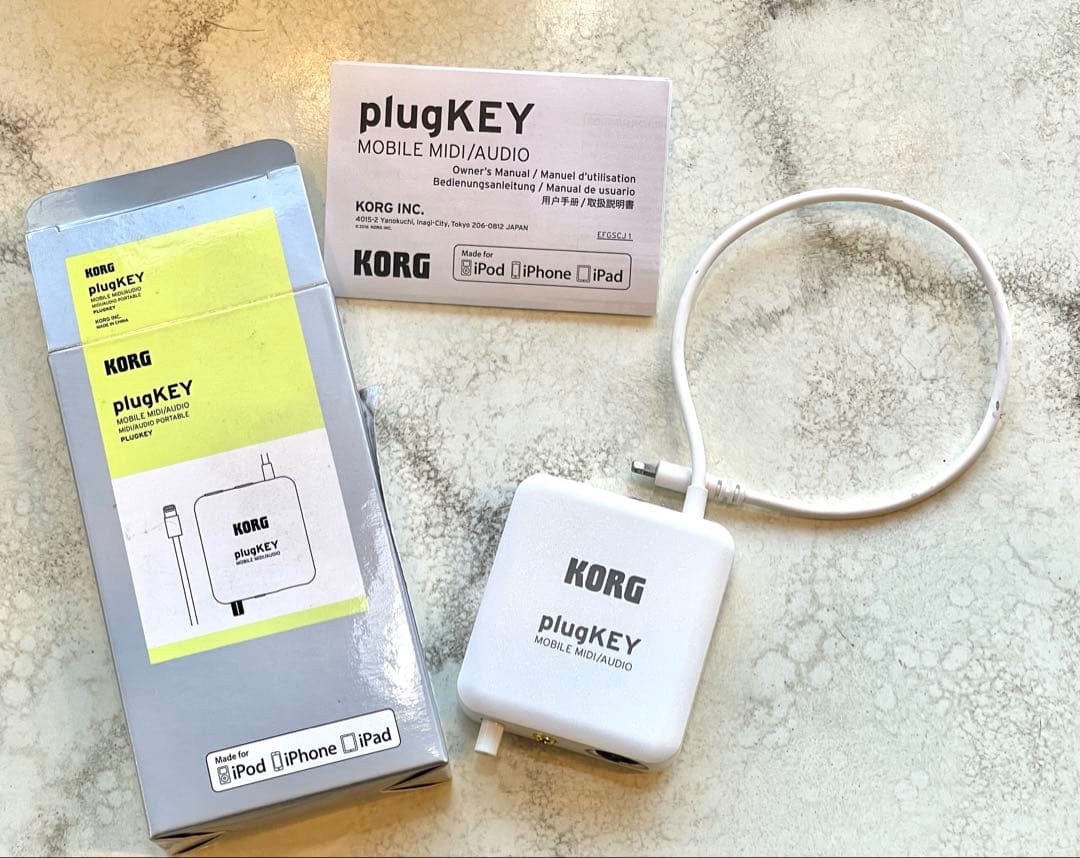 KORG plugKEY iOS対応ライトニング用 MIDIインターフェイス