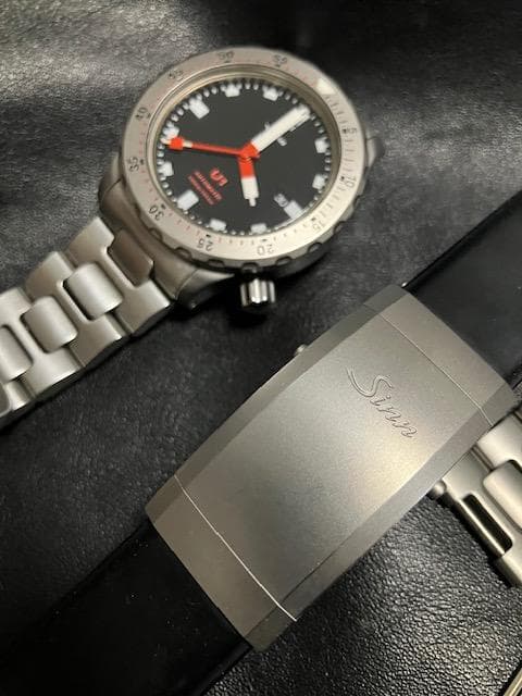 ゆ*マ様 Sinn U1 1010 スチールブレス＋ラバーバンド／初売り大特価