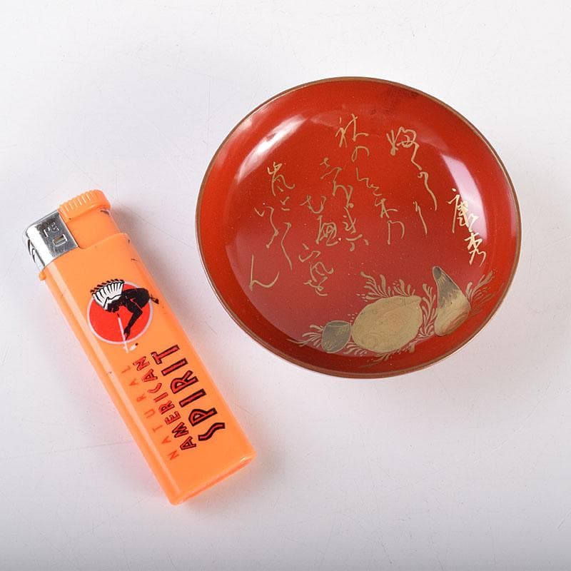 漆塗　金蒔絵　六歌仙　盃　6客　時代箱　二重箱　M　6979