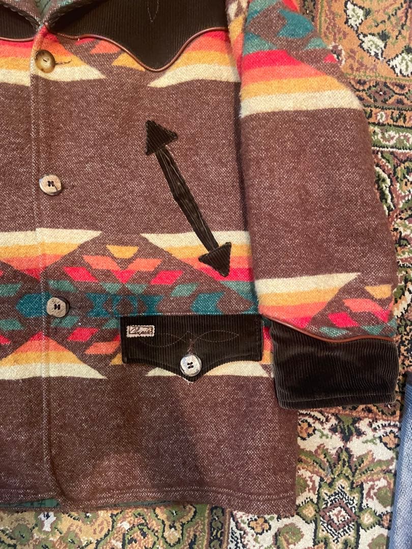 希少・レア CHIPIE フィールドジャケット ブルゾン L ネイティブ柄