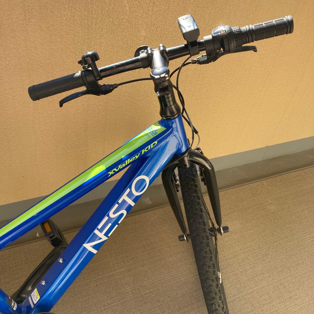 【美品.吹田市引取限定】NESTOキッズ子供自転車　24インチ7段変速Vブレーキ