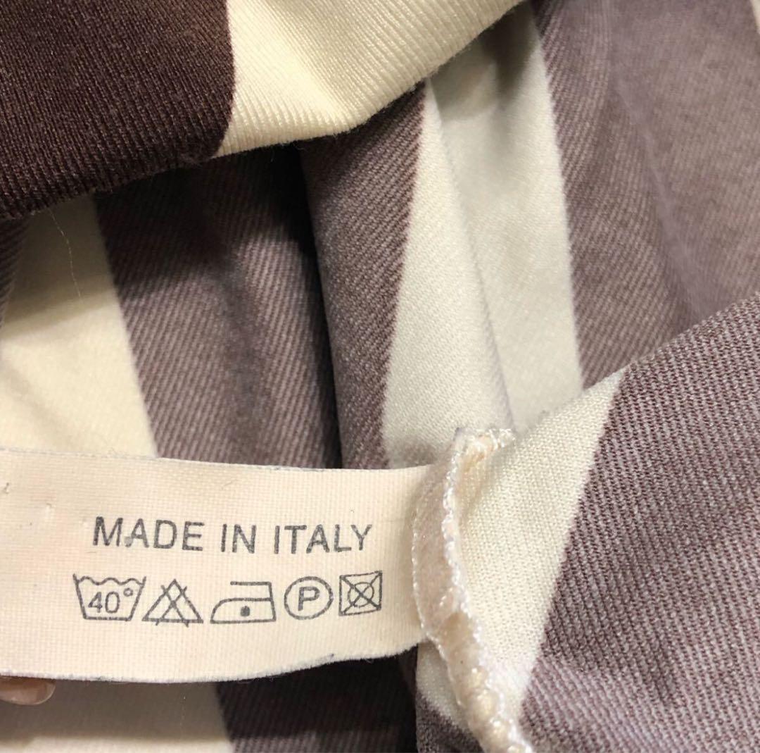 【美品】FENDI フェンディ　ポロシャツ　ズッカ柄 46サイズ　Tシャツ　半袖