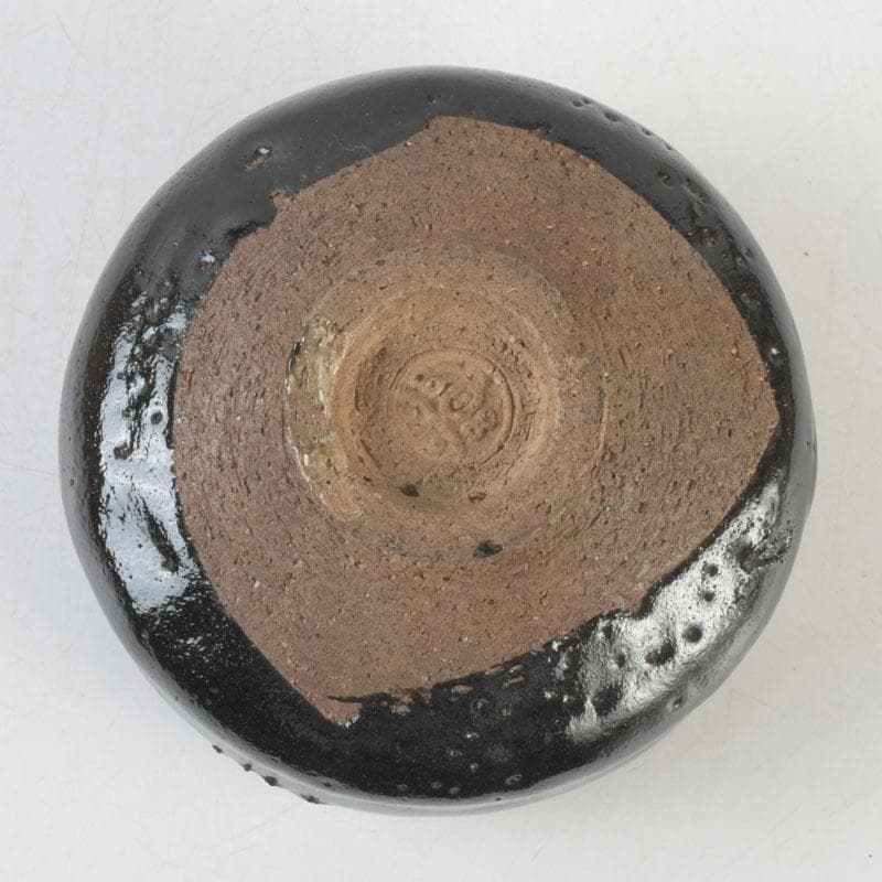 茶道具　楽吉左衛門　弘入作　黒楽茶碗　時代箱　V　9763