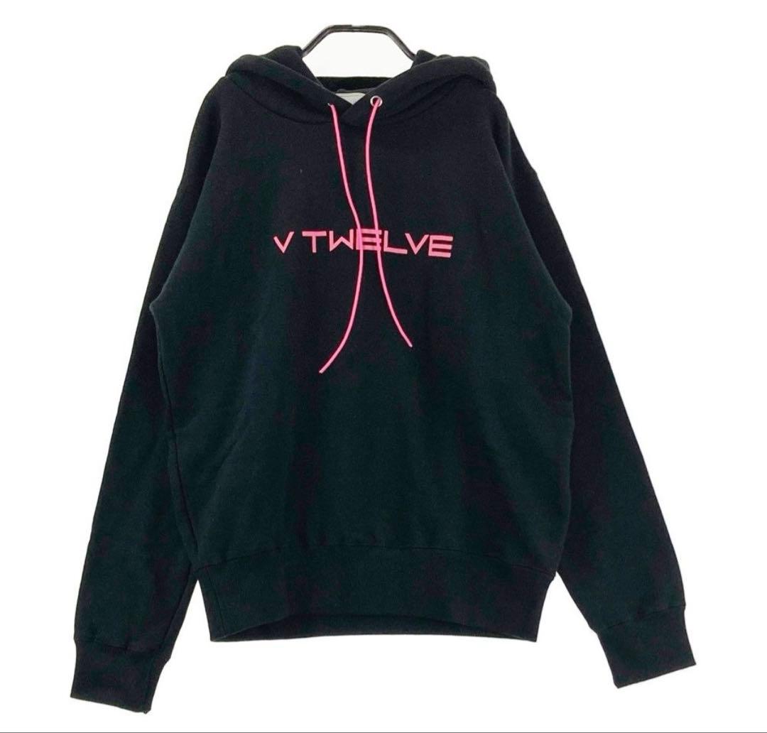⭐︎v12⭐︎パーカー　フード　ヴィトゥエルブ　ブラック
