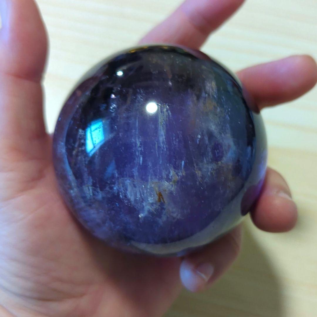 Aiページ★最高品質 アメジスト スフィア 丸玉 70mm
