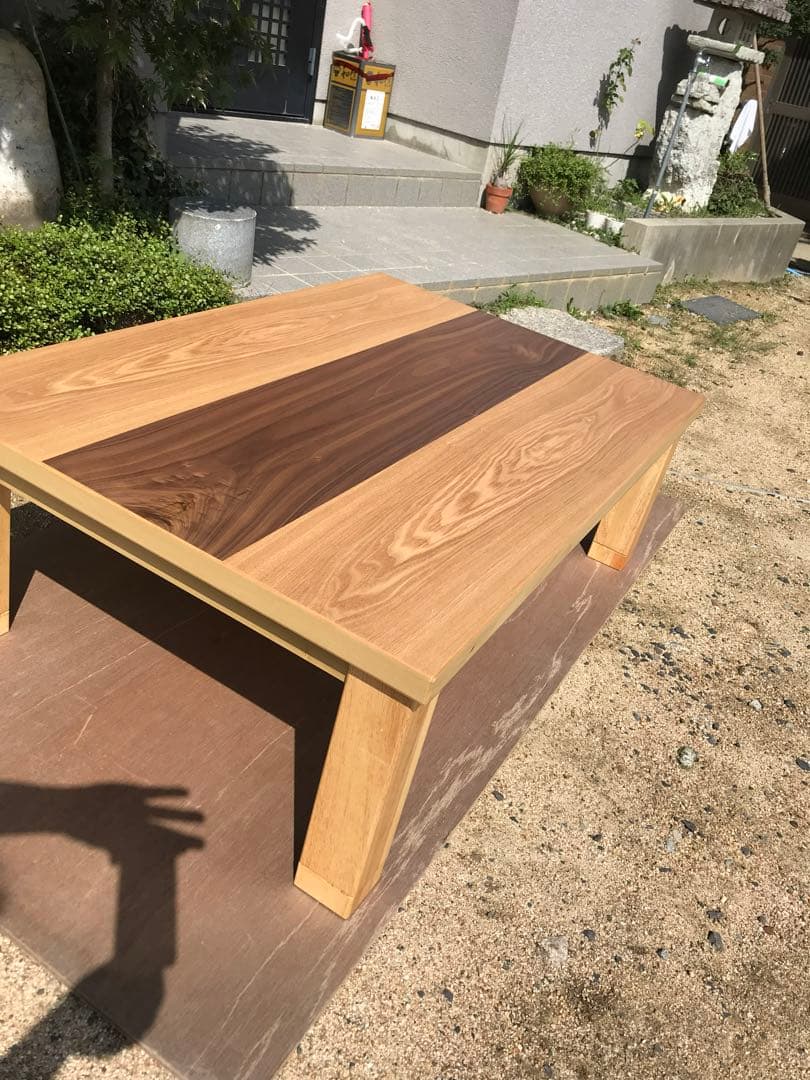大型こたつテーブルウォールナット・タモ150日本製・ヒーター別売り