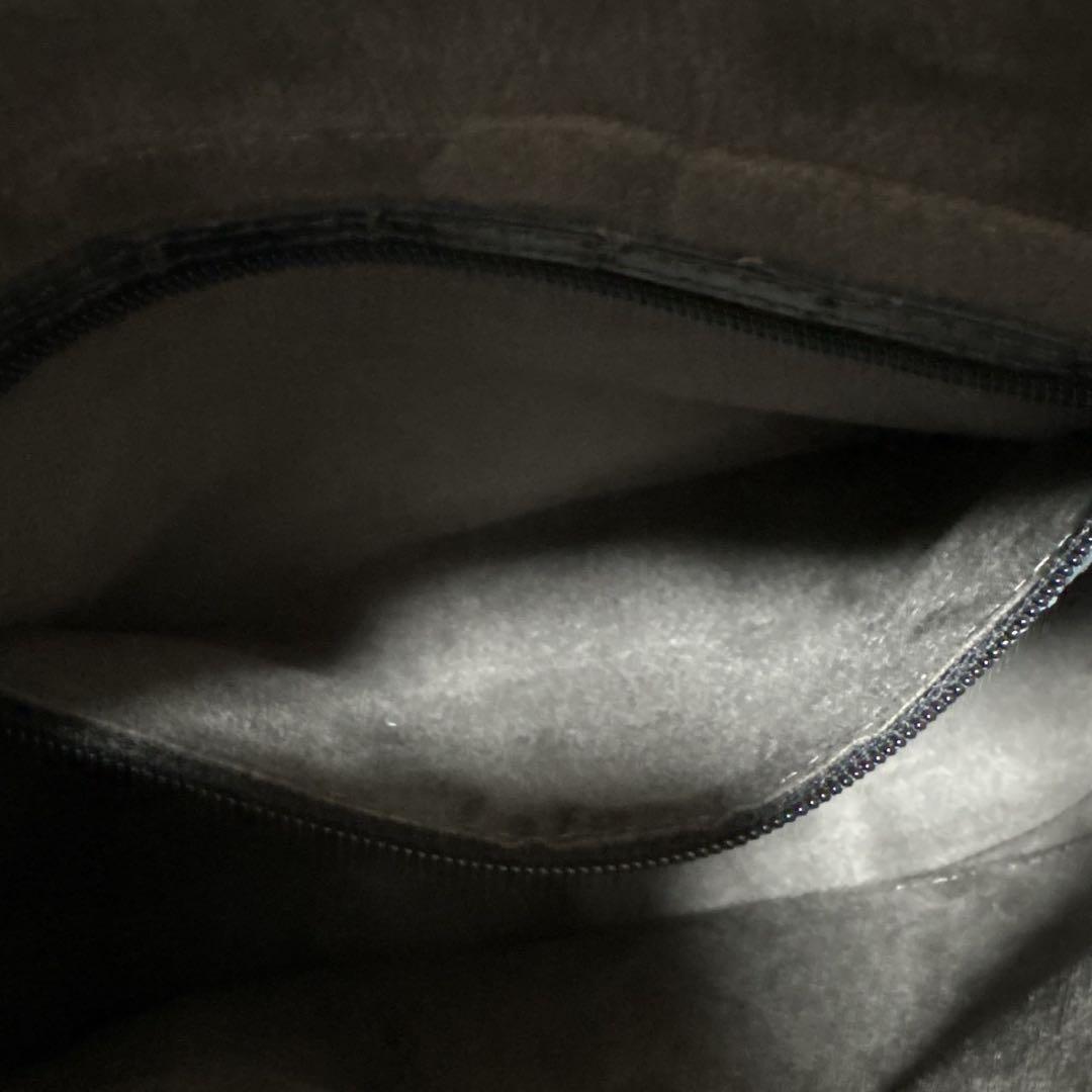 JRA シャイニングクロコ　フォーマル　ハンドバッグ　ブラック